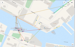 Kartenansicht des Harburger Binnenhafens